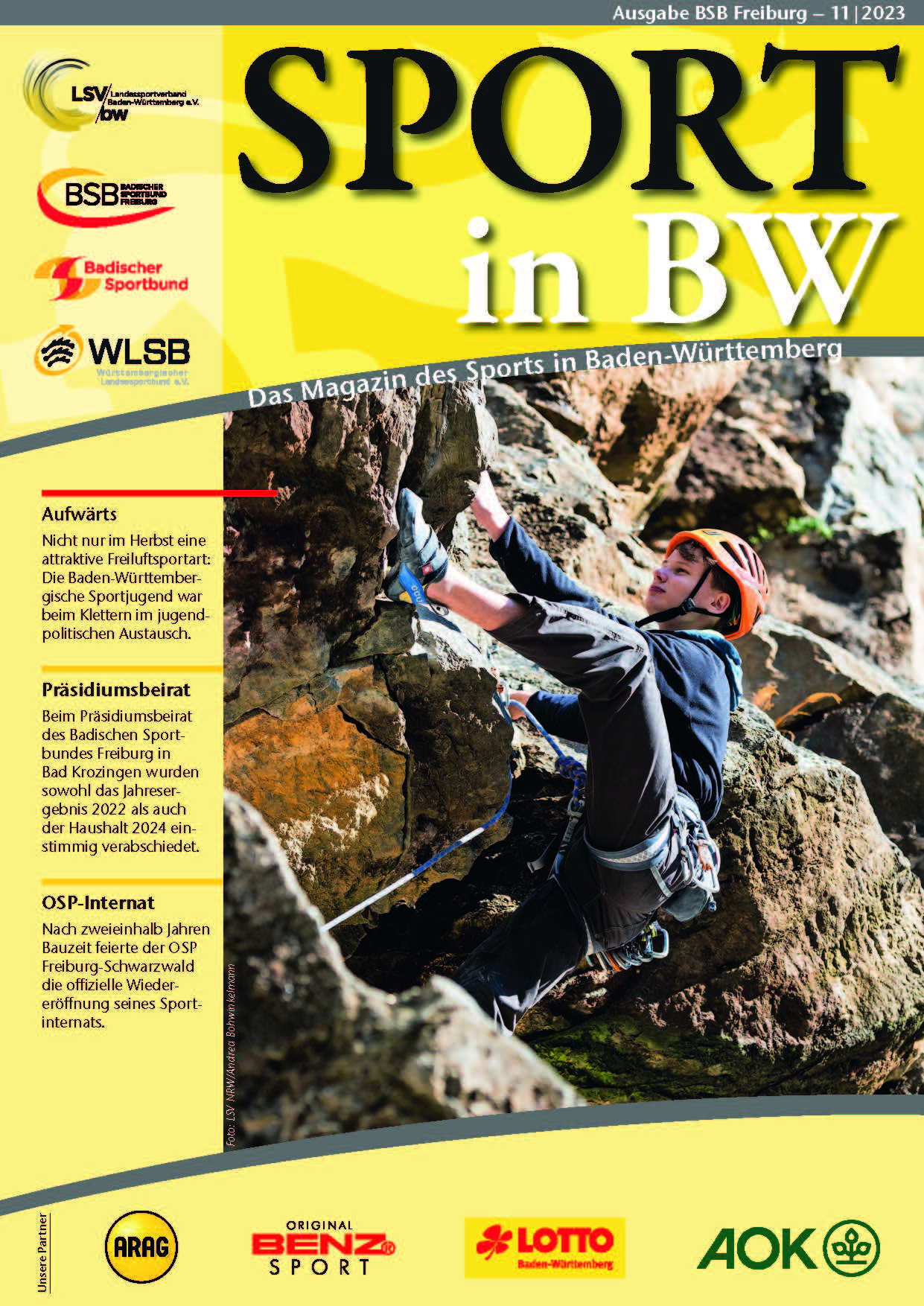 Cover Sport in BW - Klettern
